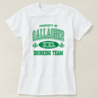 Gallagher家族のアイルランドの飲むチーム Tシャツ