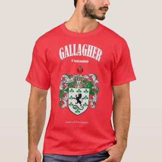Gallagher Family Coat of Arms Translation and Mean Tシャツ