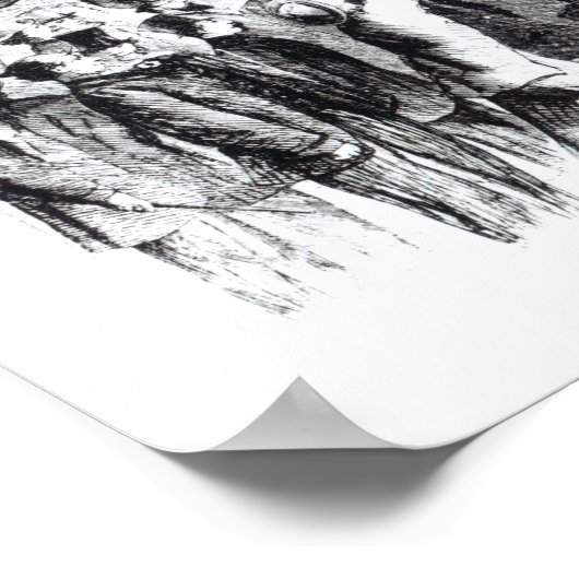 Gallagher's stock exchange (版木、銅版、版画) (b/w写真) ポスター (角)