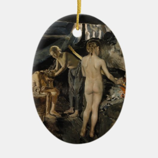 Gallen-Kallelaのサウナのオーナメント セラミックオーナメント (正面)