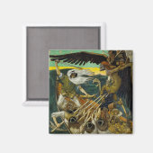 Gallen-Kallelaの「防衛」マグネット マグネット (正面/裏面)