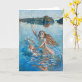 Gallen-KallelaのAinoの挨拶状 カード (黄色い花)