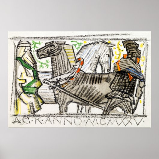 Gallen-Kallela – 詩荷車を引く, 素晴らし-Kalevala ポスター (正面)