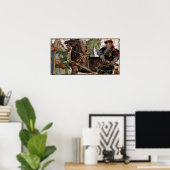 Gallen-Kallela – 詩荷車を引く, 素晴らし-Kalevala ポスター (ホームオフィス)