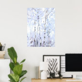 Gallen-Kallela - Frosty Birch Trees, fine art ポスター (ホームオフィス)