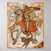 Gallen-Kallela - Kullervo Rides To War Sketch ポスター (正面)