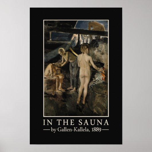 Gallen-Kallela’s Sauna poster ポスター (正面)