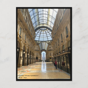 Galleria Vittorio Emanuele arcade – ミラノ，イタリア ポストカード