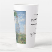 gallery art coffee cup woman with a parasol カフェラテマグ (正面)