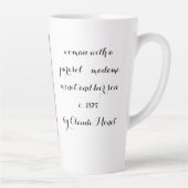 gallery art coffee cup woman with a parasol カフェラテマグ (右)