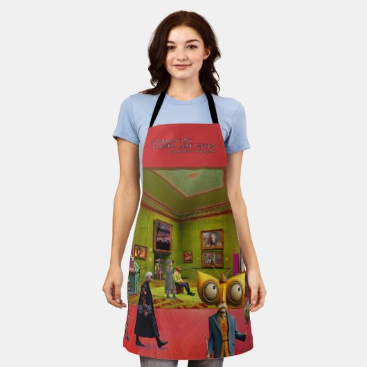 Gallery Collage for Topeka Art Guild エプロン (着用した状態)