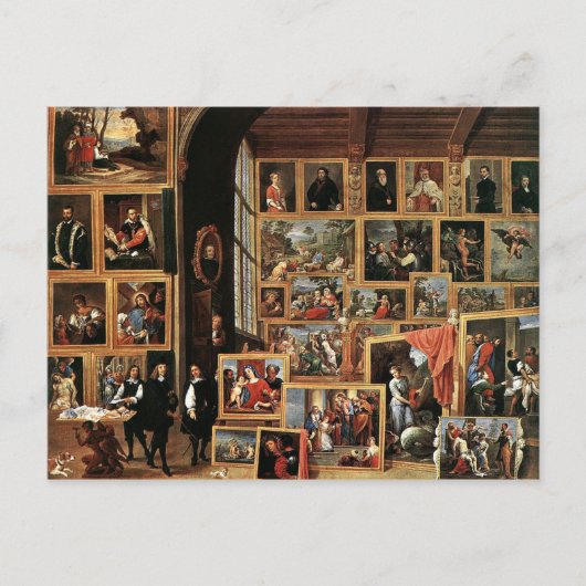 Gallery of Archduke Leopold in Brussels, 1640 ポストカード (正面)