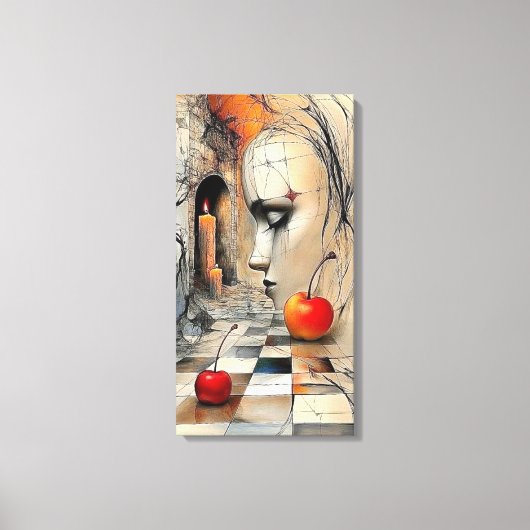 Gallery-Style Pet Portrait Canvas – Meaningful Hom キャンバスプリント (正面)