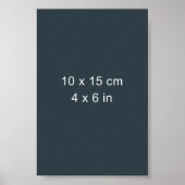 Gallery Wall Layout Template Photo 10x15cm 4x6in ポスター (正面)