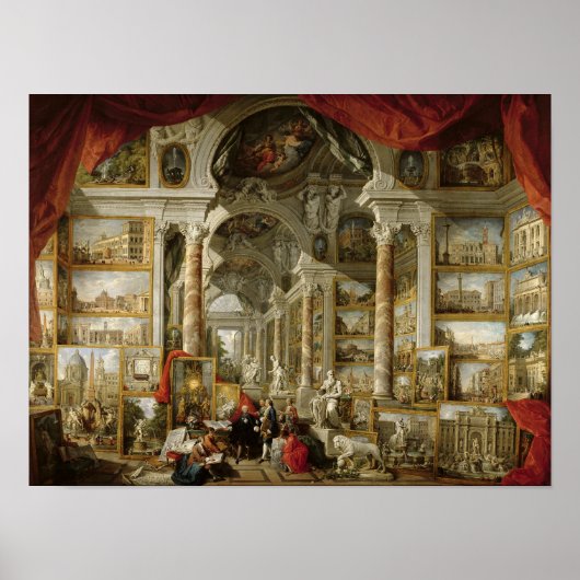 Gallery with モダン Views of Rome, 1759 ポスター (正面)