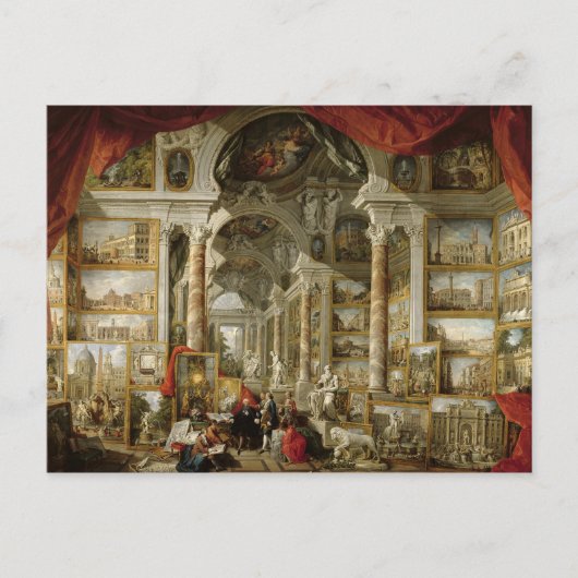 Gallery with モダン Views of Rome, 1759 ポストカード (正面)