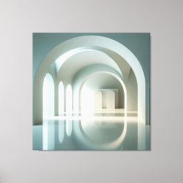 Gallery with Arched Light Field キャンバスプリント
