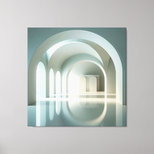Gallery with Arched Light Field キャンバスプリント (正面)