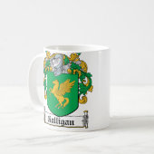 Galliganの家紋 コーヒーマグカップ (正面左)