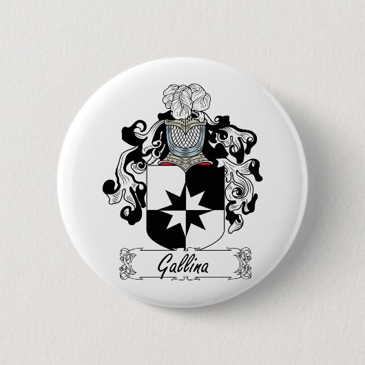 Gallinaの家紋 缶バッジ (正面)