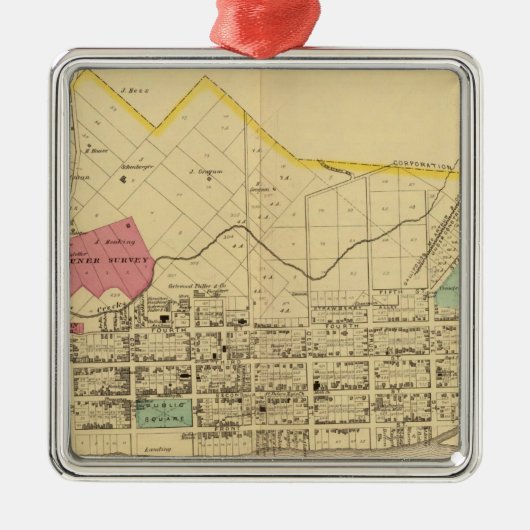 Gallipolis、オハイオ州 メタルオーナメント (正面)