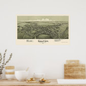 Gallitzin, PAパノラママップ – 1901 ポスター (キッチン)