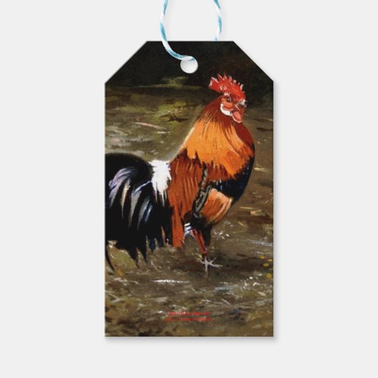Gallo/Galo/Rooster ギフトタグ (正面)