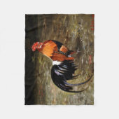 Gallo/Galo/Rooster フリースブランケット (正面)