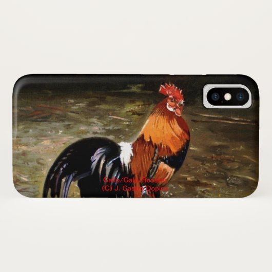 Gallo/Galo/Rooster Case-Mate iPhoneケース (裏面(横))