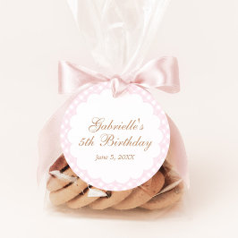 Gallop on Over Girls Pink Horse Birthday フェイバータグ