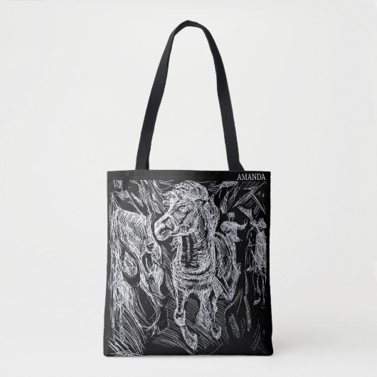 Galloping Horse – Edvard Munch Personalized  トートバッグ (正面)