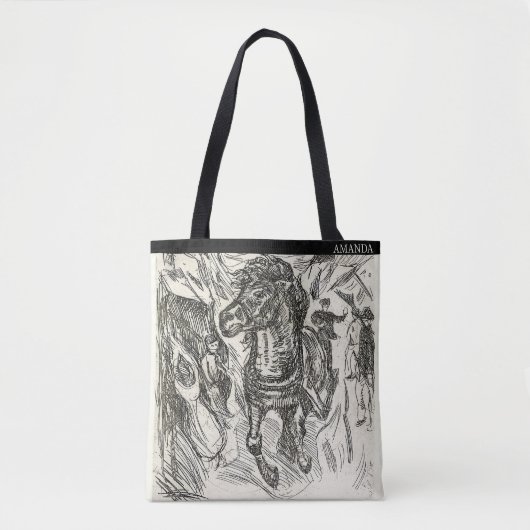 Galloping Horse – Edvard Munch – Personalized トートバッグ (正面)