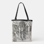 Galloping Horse – Edvard Munch – Personalized トートバッグ (裏面)