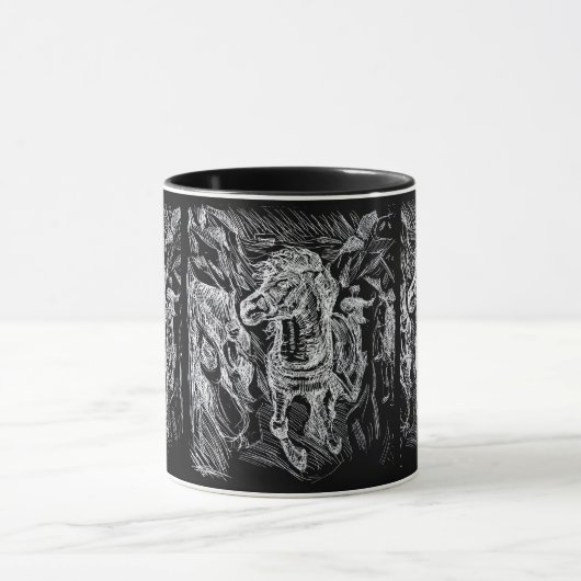 Galloping Horse – Edvard Munch Personalized  マグカップ (中央)