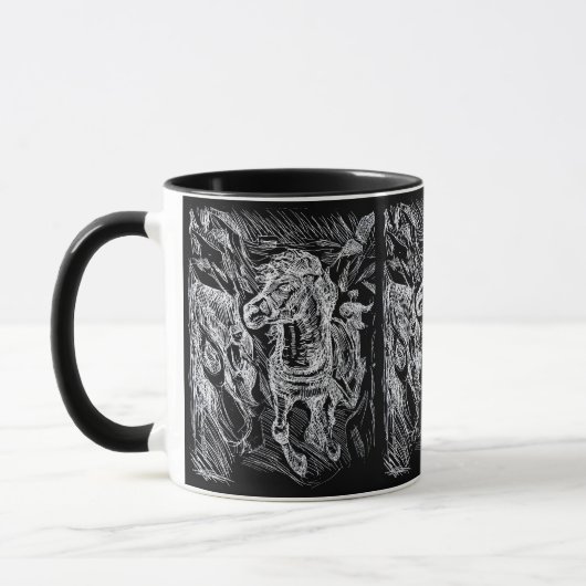 Galloping Horse – Edvard Munch Personalized  マグカップ (左)