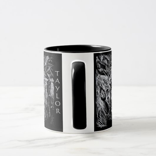 Galloping Horse – Edvard Munch Personalized  マグカップ (ハンドル)