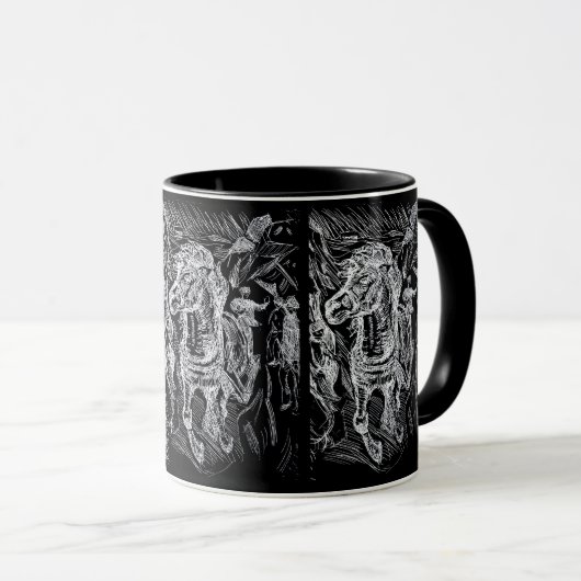 Galloping Horse – Edvard Munch Personalized  マグカップ (正面右)