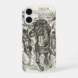 Galloping Horse – Edvard Munch Personalized  iPhone 16ケース