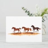 Galloping Horses on Watercolor Plain 招待状 (スタンド正面)