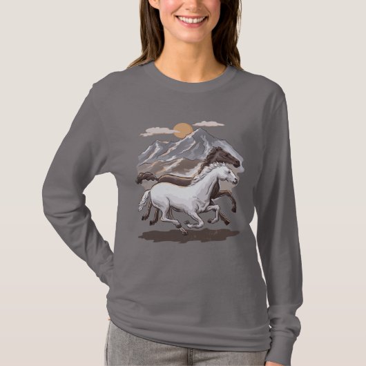 Galloping Horses Tシャツ (正面)