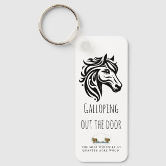 Galloping out the Door Rectangle Keychain キーホルダー