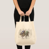 Galloping Race Horses トートバッグ (正面(商品))