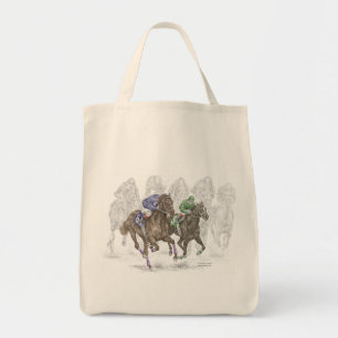Galloping Race Horses トートバッグ