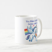 Galloping Unicorn Cupid’s Love Magic  コーヒーマグカップ (正面右)