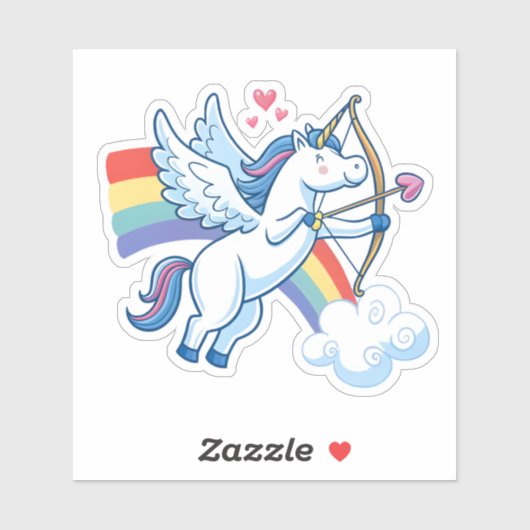 Galloping Unicorn Cupid’s Love Magic  シール (シート)