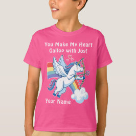 Galloping Unicorn Cupid’s Love Magic  Tシャツ