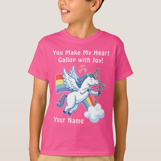 Galloping Unicorn Cupid’s Love Magic Tシャツ (正面)