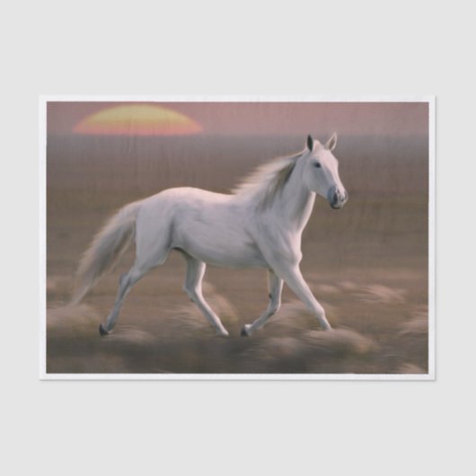 Galloping White Horse 薄葉紙 (正面)