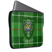 Galloway Scottish Clan Tartan and Crest ラップトップスリーブ (正面右)