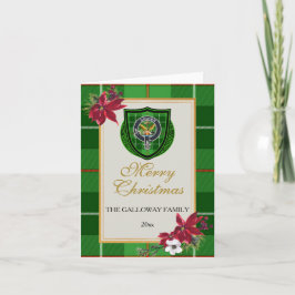 Galloway Scottish Clan Tartan & Crest カード